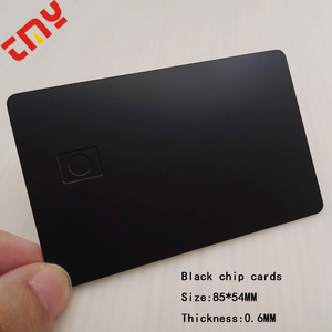 OEM热卖哑光黑色空白金属Visa信用卡磁条 - Product Image 2
