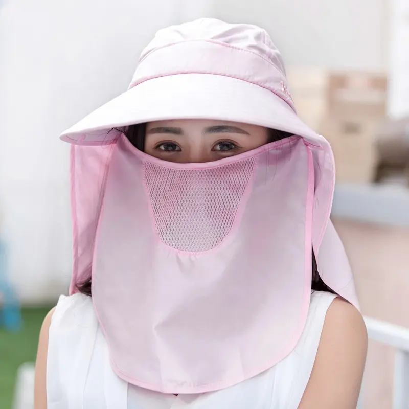 Kcoa boné dobrável para esportes ao ar livre, boné para viseira e rosto, proteção para pescoço, 2019