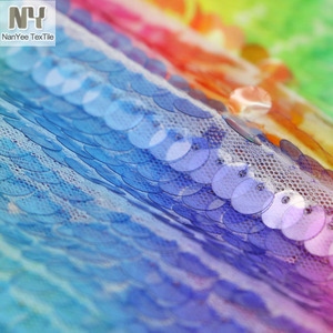 Nanyee Textile 9ミリメートルRainbow Stripe Clear Sequin For Sublimation Printing - Product Image 6