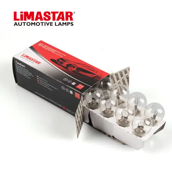 Limastar 자동 램프 전구 자동차 테일 라이트 S25 BA15s BA15s P21/5W BAY15d 12V