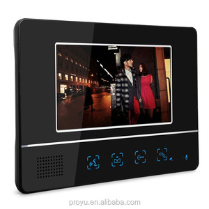 Ev güvenlik 7 inç görüntülü interkom kapı telefonu giriş sistemi RFID kod tuş takımı kapı zili kamera toptan - Product Image 3