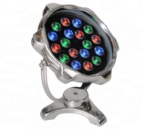 Vendita calda all'aperto waterpool 18W in acciaio inox piscina luce IP68 rgb HA CONDOTTO LA luce subacquea