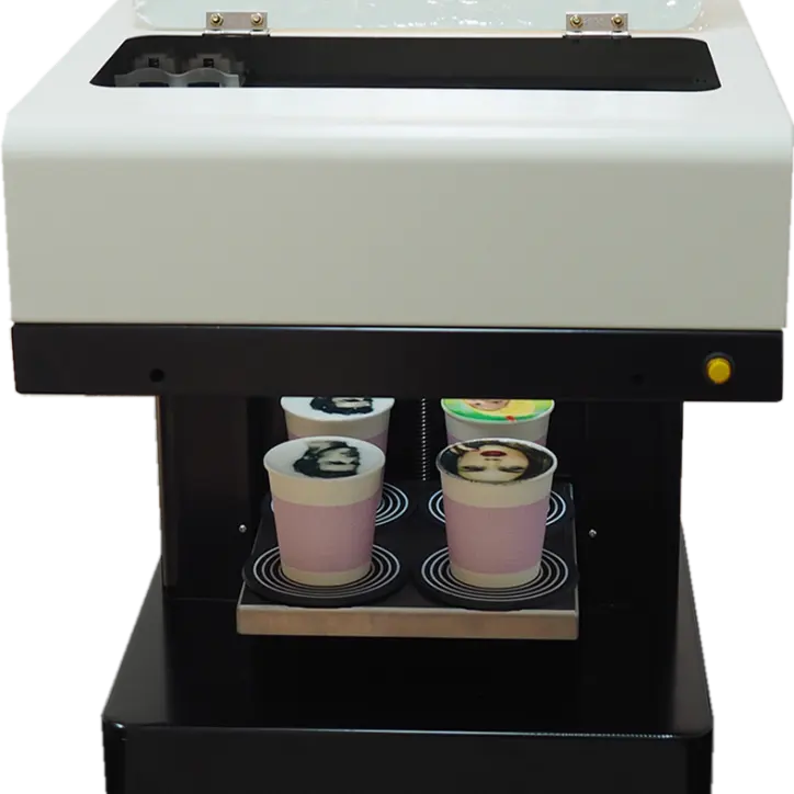 4 copos de fotos da impressora de café máquina de impressão direta vendas diretas de fábrica