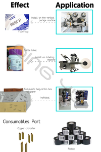 Máquina de codificación por lotes Hp 241, máquina de codificación de sellos en caliente que utiliza en la máquina de embalaje horizontal coder - Product Image 4