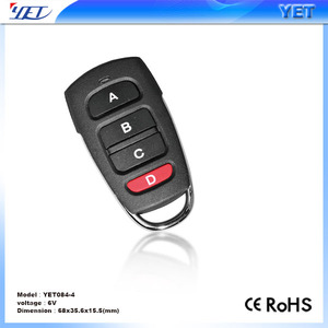 Impermeabile RF 4 pulsante 433Mhz 315Mhz apprendimento rotolamento codice clone alimentazione cancello telecomando YET084 - Product Image 2