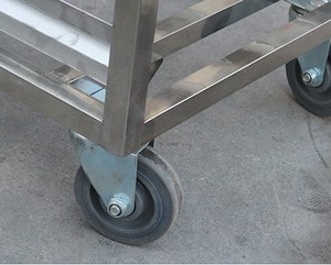 סיטונאי 12 Tier 60x40cm מגש נירוסטה מתלה מגש עגלה/אפיית מגש עגלה