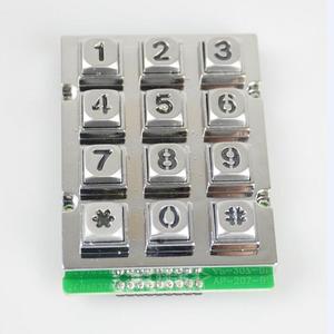 4x3 12 tasten Matrix Industrielle beleuchtet Tastaturen Metall Edelstahl Backlit Numerische Tastatur Für Access Control - Product Image 5