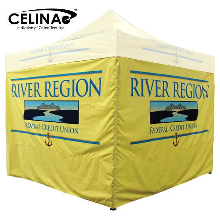 Celina Özel alüminyum iskeletli çadır promosyon vitrini Gölgelik Baskı Çadır 3 m x 3 m (10 ft x 10 ft)