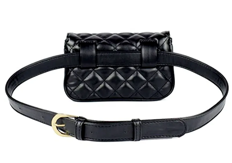 Womens Elegante Fanny Pack Met Leuke Lederen Riem, Retro Taille Mobiele Telefoon Zak Met Trendy Design, stijlvolle Reizen Taille Verpakking