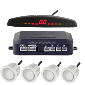 Woolkom Buzzer BIBI Alarm Indicator Car Parking <strong>Sensor</strong> Kit <strong>LED</strong> <strong>Display</strong> 4 Rear Front View <strong>Reverse</strong> Backup Radar System - Product Image 2