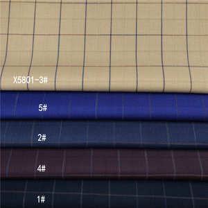 Yeni polyester viskon/suni malzemesi renkli ekose desenli erkek takım elbise kırlangıç pantolon TR dokuma kumaş stok lot tedarikçisi - Product Image 2