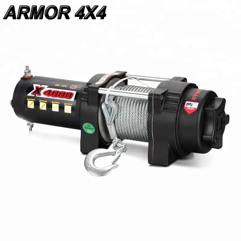 4000lbs pull power 12v electric winch with cable mini winch