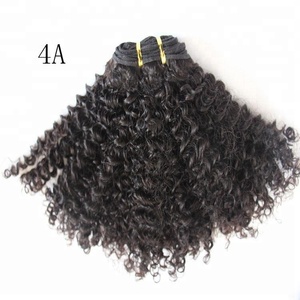 YuXi Wholesale 4B-4C/3B- 3C/3C-4A Raw Vrigin Malaysian Afro Kinky Curl Sew in Hair Weave With12/14/16/18/20inch on <strong>Stock</strong> - Product Image 4