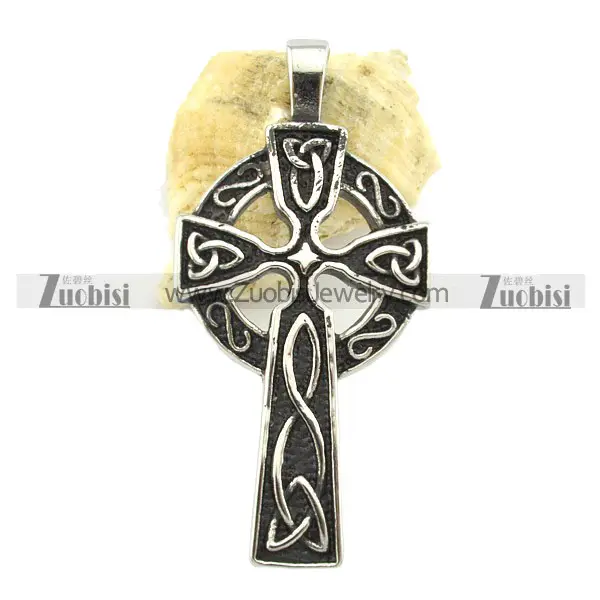 Fashion design personalizzato monili della collana croce in acciaio inox croce celtica del pendente