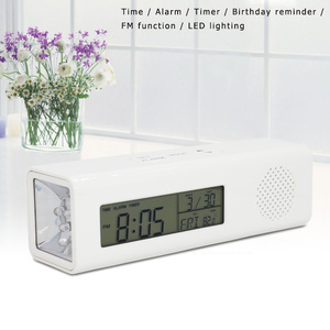 Multifunzionale 3 in 1 Allarme Calendario Orologio Radio FM HA CONDOTTO LA Torcia Elettrica Della Torcia - Product Image 6