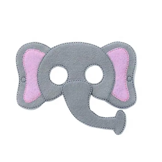 ELEPHANT FELT FACE MASK ANIMAL MASK DRESS UP COSTUME PRETEND PALY KIDS MASK