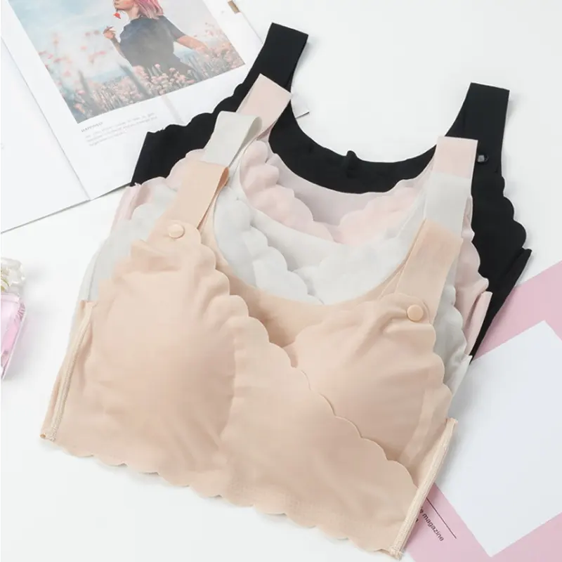 Maternity Nirkabel Wanita Hamil Menyusui Seamless Wanita Bra Maternity Bra Menyusui Bra Bersalin