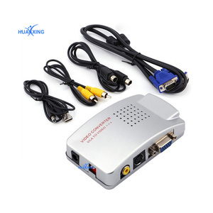 Alta resolución de VGA a RCA interruptor convertidor Vga a AV para PC a TV
