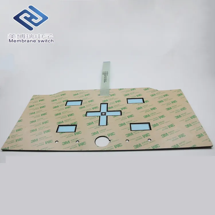 Benutzerdefinierte CNC Membran Tastatur Push-Taste Membran Schalter mit 3 mt Klebstoff für Industrielle Controller