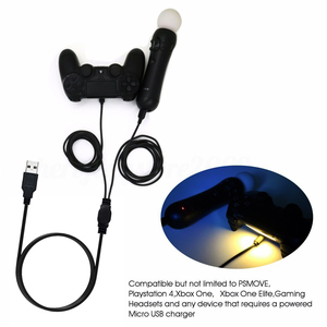 PS4 Move PS VR XBOXONEコントローラー用3.5M2 In 1 USB充電充電ケーブルデュアルマイクロUSBコードリード - Product Image 6