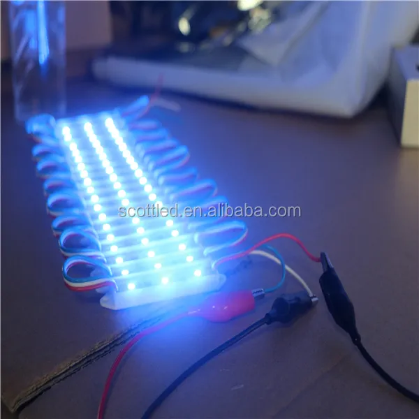 Düşük Profil 12 V DMX RGB LED Modülü toptan SMD 5050 3 puan için yüksek güç led modülü ile kanal mektup,