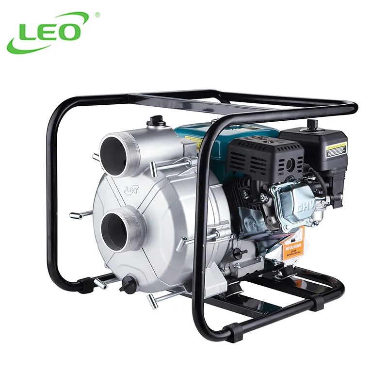 LEO LGP30-W-bomba de agua limpia de transferencia, gasolina agrícola, 6,5 HP