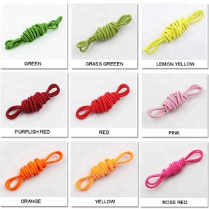 Cordón elástico redondo elástico tejido recubierto de poliéster de 2,5mm multicolor personalizado - Product Image 6