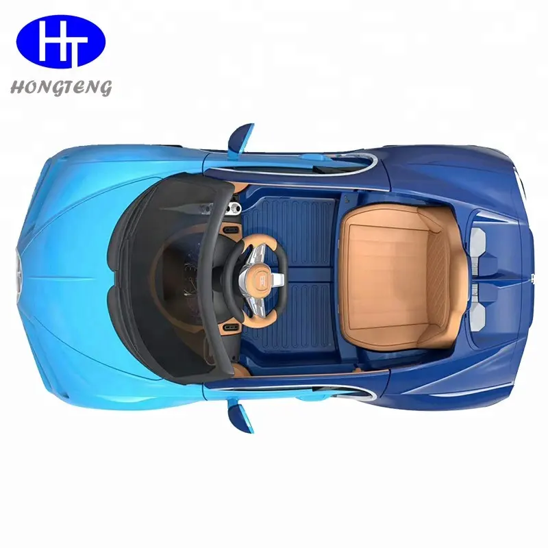 Simulazione Display di potenza Bugatti auto elettrica per bambini giro su ruote giocattolo telecomando plastica elettrica con batteria leggera 12V7AH
