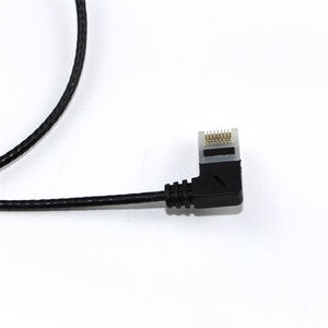 Superfine อัลตร้าบาง Cat6สายอีเธอร์เน็ต RJ45ขวาขึ้นลง90องศามุม UTP เครือข่ายสายแพทช์ Cat6a Lan สายสั้น - Product Image 4