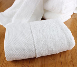 Çin tedarikçisi Dobby düz nakış çiçek lüks kalite İyi ekonomik yumuşak logo zayıf büküm iplik banyo havlusu - Product Image 3
