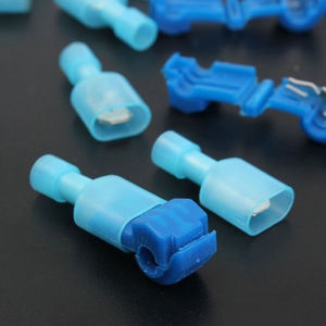 <strong>Blue</strong> Color 16-14AWG T-Tap T-2 Quick Splice Lock Wire Connectors Electrical Terminals Set