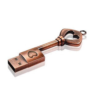 彩色<span class=keywords><strong>Usb</strong></span> 2.0 <span class=keywords><strong>Usb</strong></span>闪存盘<span class=keywords><strong>16GB</strong></span> 32GB <span class=keywords><strong>Usb</strong></span>闪存盘彩色心键造型古铜色新款a级闪存片金属36*17 * 5毫米