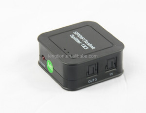 Fibra SPDIF Toslink de audio digital óptica divisor 1x3 soporte 5.1 DTS PCM una entrada a tres salidas de audio Divisor