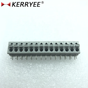 14P DG211R 5.0 pcb bloco de terminais de mola cinza