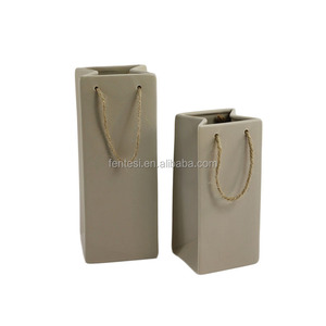 กระเป๋ารูป Porcelain เซรามิคโมเดิร์นดอกไม้แจกันขายส่ง - Product Image 5