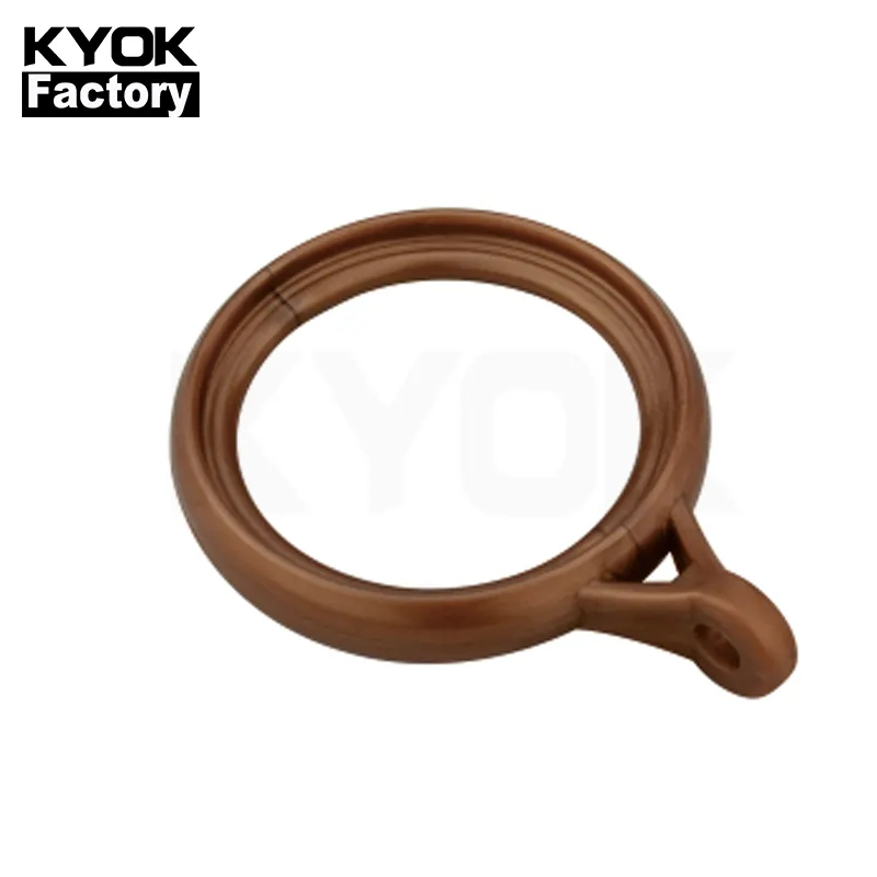 KYOK Design Wooden Curtain Ring For Tension Rods China Branded Curtain Ring Plastic Customize 80Mm Curtain Rings M913