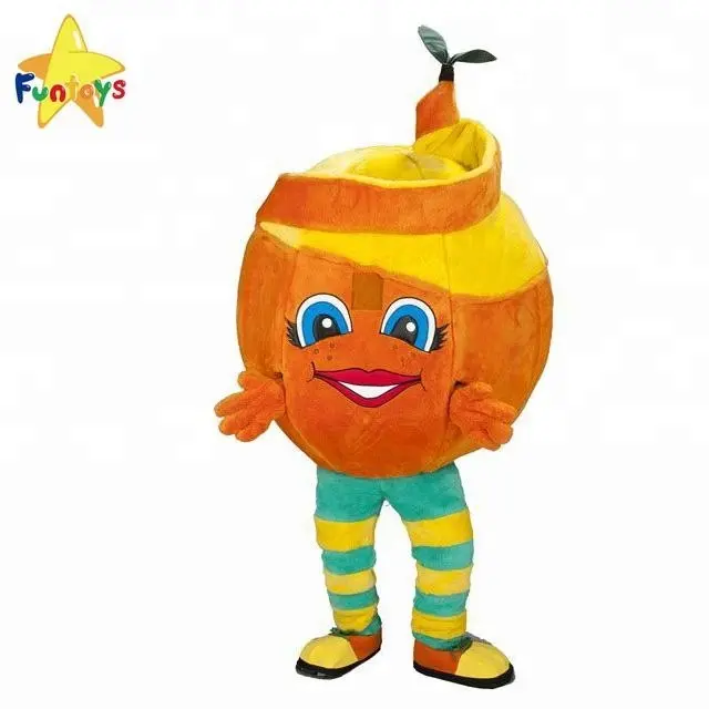 Funtoys CE милый фруктовый оранжевый мультяшный персонаж костюм талисмана