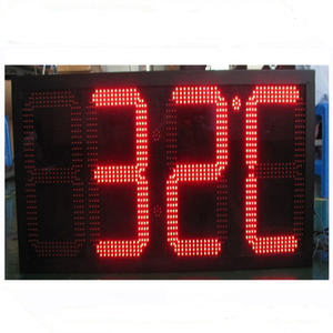 16 pollici 88:88C/F orologio a led esterno remoto e display timer/grande orologio a led con timer digitale - Product Image 1