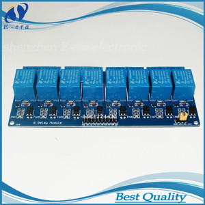 De relé de 8 canales de control PLC relé 5V módulo para arduin con opto aislado 12V 24V