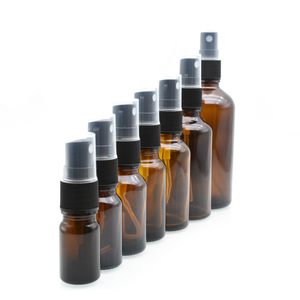 カスタム5ml 10ml 15ml 20ml 30ml 50ml 100mlクリアブルーアンバーシリンダー100mlクリアスプレーガラス香水瓶ブラックスプレーリッド付き - Product Image 4