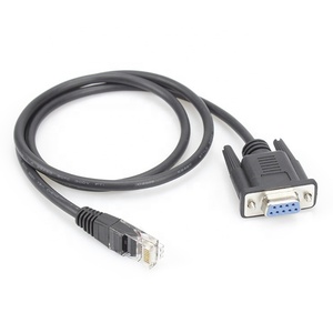 カスタムRS232 RJ45オスから<span class=keywords><strong>DB9</strong></span>メスシリアルコンソールスイッチ用デバッグおよび構成システム統合ネットワーク