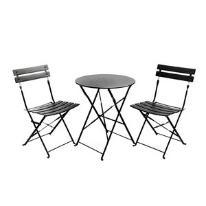 <strong>Round</strong> Coffee Table Set <strong>Patio</strong> Table and Chair Bistro Set for Outdoor <strong>Patio</strong> Paul Backyard Use - Product Image 1