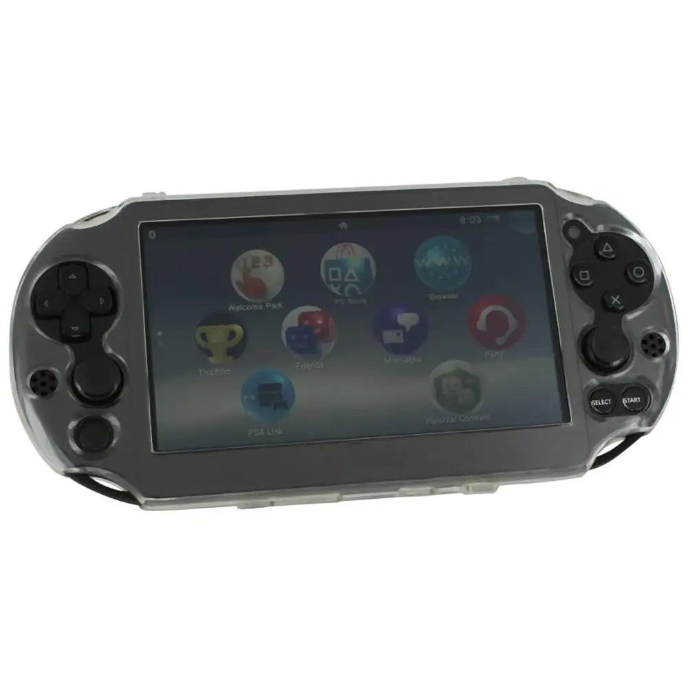 Funda rígida transparente para PS Vita 2000, carcasa transparente