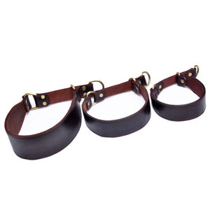 China Supplier Heavy Duty 3 Sizes Martingale Greyhound Collars Leather - Product Image 3