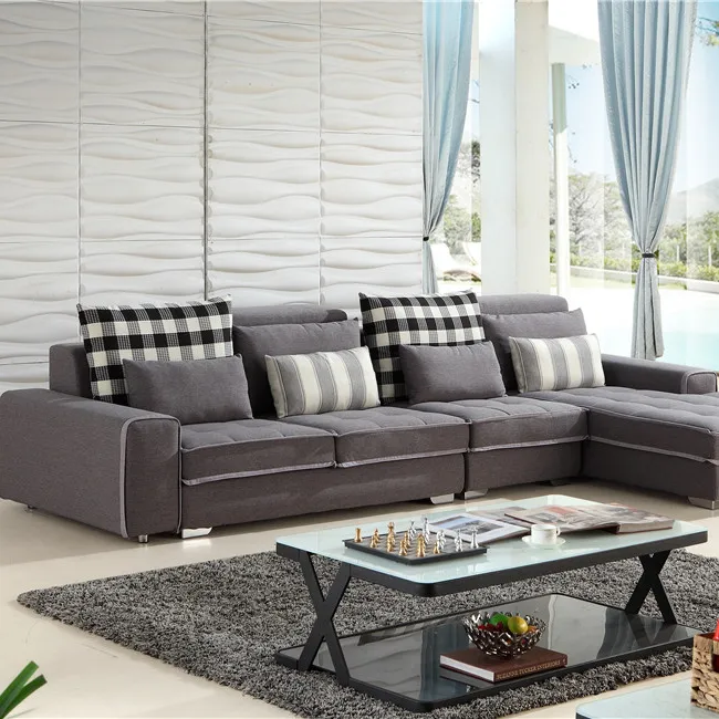 Comprar grande sofá de tecido móveis da china