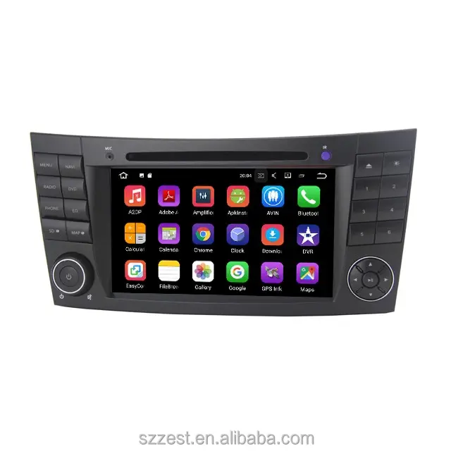 Autoradio Android 12 7 pouces pour Mercedes Benz Classe E/W211/E200/E220/E300/E350 Quad Core Wifi 3G USB GPS audio