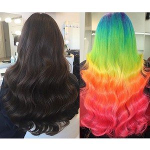 トップミルキーウェイ27ピースヘア、1bブルーヘアセールブレモッドヘアカラー、ウェットバージンヘアブラックスターチャイニーズフォクシーロックヘアエクステンション - Product Image 4