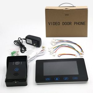 Saful TS-YP708 1V1 touch schlüssel 2 weg wired <span class=keywords><strong>intercom</strong></span>,7 zoll verdrahtete <span class=keywords><strong>video</strong></span> tür telefon