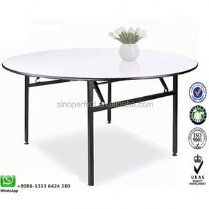 新设计现代派对活动塑料可折叠婚礼酒店大堂圆形桌子 - Product Image 3