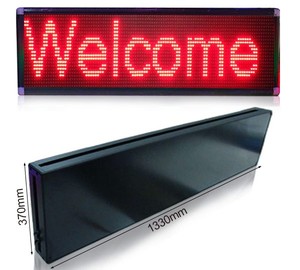 P10 1280X320mm Red Semi-outdoor <strong>LED</strong> Sign Display